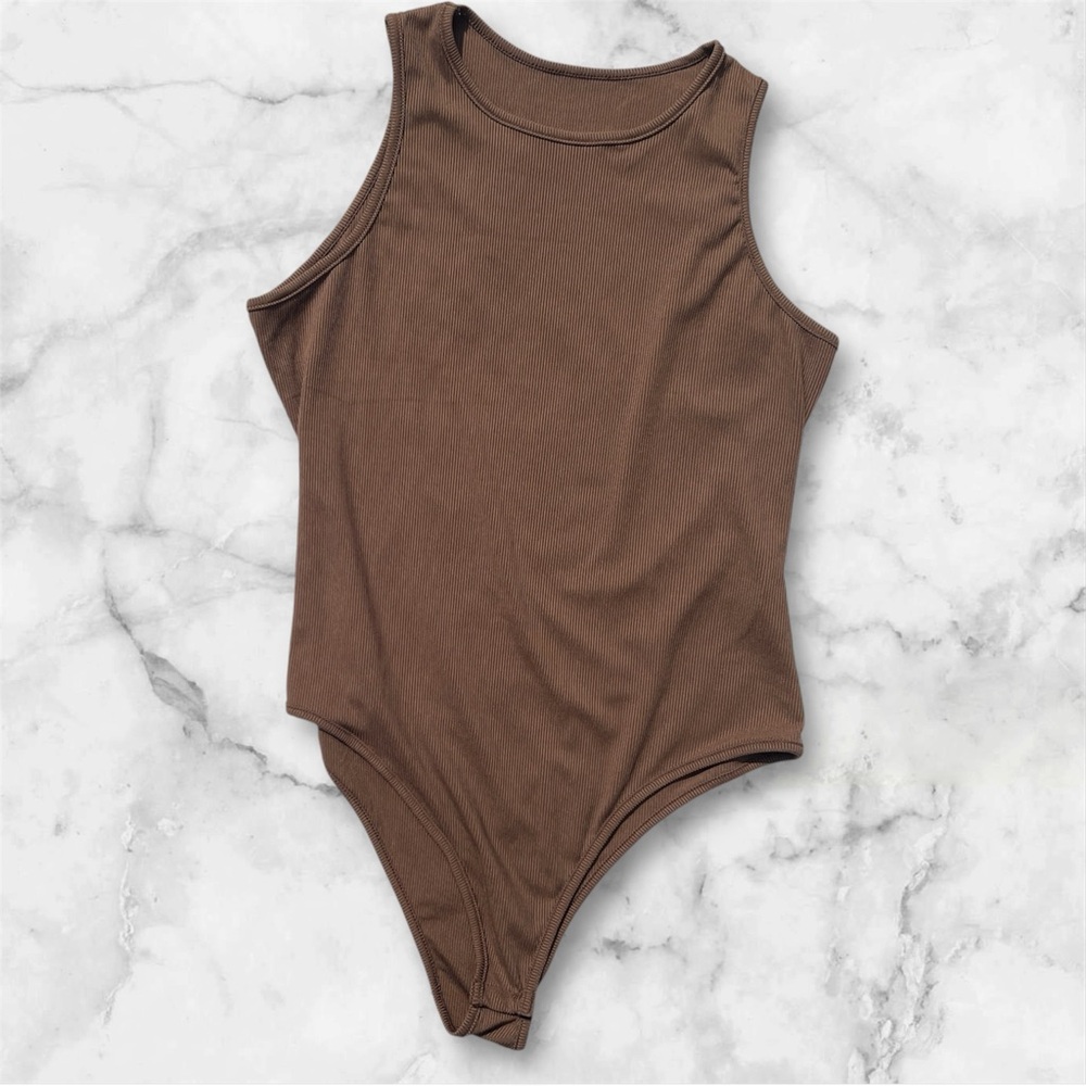 Ribbed Bodysuit - Scoop Neck - NWOT
